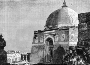 Galpin Prints: View of the Mausoleum of the Emperor Togluck, at Togluckabad, c1891. Creator: James Grant