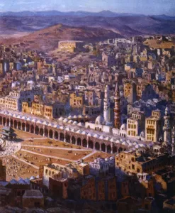 Saudi Arabia Prints: View of Mecca, 1918. Artist: Etienne Dinet