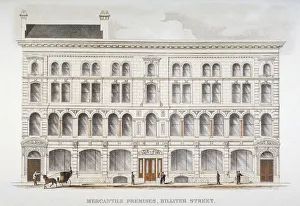 Office Building Collection: View of mercantile premises, Billiter Street, City of London, 1875