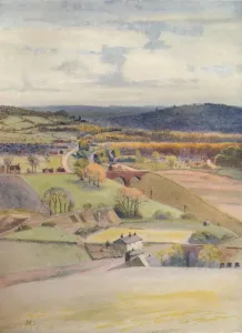 View over Merstham and Redhill, from Alderstead, 1913, (1914). Artist: Jamess Ogilvy