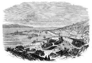 Waterway Prints: View of Messina - from a drawing by Mr. Wreford, 1860. Creator: Unknown