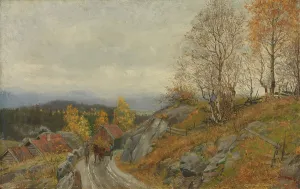 Country Road Prints: View from Modum, 1883. Creator: Jorgen Sorensen