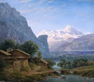 Schinkel Gallery: View of Mont Blanc, 1813
