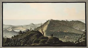 Crater Prints: View from the top of Monte Gauro or Barbaro into its crater, 1776