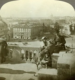 View from Monte Pinoio, Rome, Italy. Artist: Underwood & Underwood
