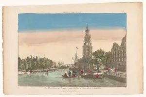 Basset Prints: View of Montelbaan tower and the Oudeschans in Amsterdam, 1700-1799. Creator: Anon