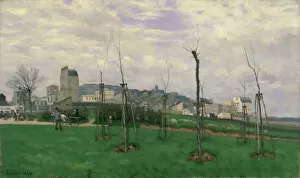 Arthur Sisley Gallery: View of Montmartre from the Cite des Fleurs, 1869. Artist: Alfred Sisley