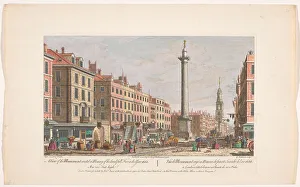 Canaletto Prints: A view of the Monument erected in memory of the dreadfull fire in the year 1666