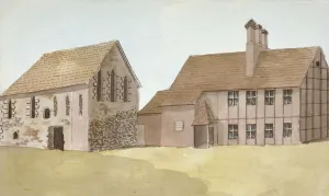 Front view of Moor Hall, Harefield, Middlesex, c1800