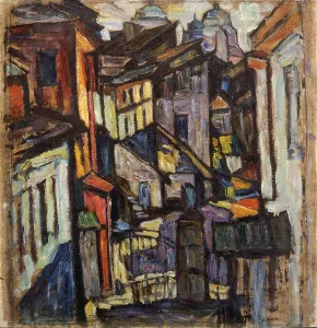 Ukraine Prints: View of Moscow, c1916. Creator: Manievich (Manevich), Abraham (Abram) (1883-1942)