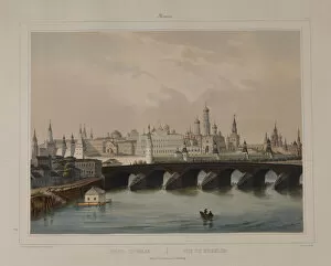Moskva River Gallery: View of the Moscow Kremlin, 1840s