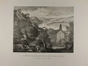 Moselle Prints: View of the Mosel Valley below Trier with the Rocks of Pallien in the Foreground