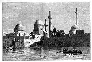 Tigris Collection: View of Mosul from the River Tigris, Iraq, c1890