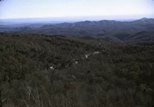 Slides Color Gmgpc Gallery: View in the mountains along Skyline Drive in Virginia, ca. 1940. Creator: Jack Delano