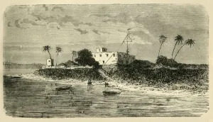 River Hooghly Prints: View at the Mouth of the Hooghly, 1890. Creator: Unknown