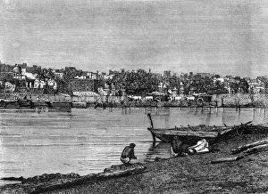 Yamuna Prints: View of Muttra, c1891. Creator: James Grant