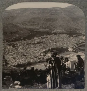 West Bank Prints: View of Nablus, c1900