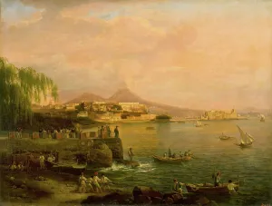 State Russian Museum Prints: View of Naples from Villa Reale, 1820