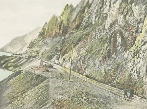 Circum Baikal Prints: View near Chaikinoy Utes, 1904-1917. Creator: Unknown