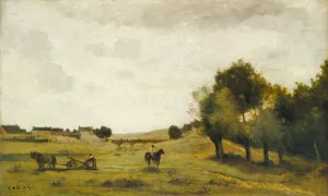 View near Epernon, 1850 / 1860. Creator: Jean-Baptiste-Camille Corot