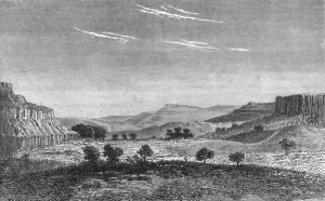 Madagascar Prints: View near Fort Dauphin; Recent Explorations in Madagascar