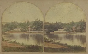 New York Stereoscopic Company Prints: View Near Philadelphia. Falls of Schuykill, 1860s. Creator: New York Stereoscopic Company