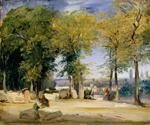 Haute Normandie Prints: View near Rouen, ca. 1825. Creator: Richard Parkes Bonington