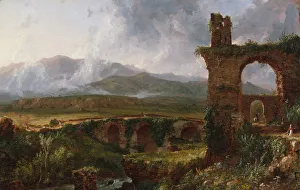 Tivoli Prints: A View near Tivoli (Morning), 1832. Creator: Thomas Cole