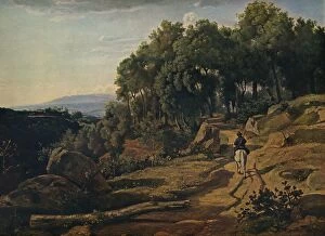 Masterpieces Of Painting Gallery: A View Near Volterra, 1838. Artist: Jean-Baptiste-Camille Corot