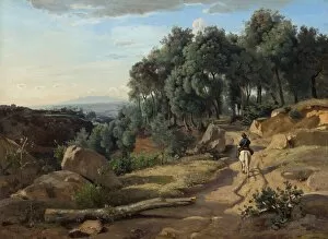 Camille Collection: A View near Volterra, 1838. Creator: Jean-Baptiste-Camille Corot