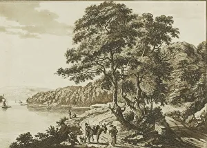 Sandby Paul Prints: View Up Neath River from the House at Briton Ferry in Glamorgan Shire, from Twelve