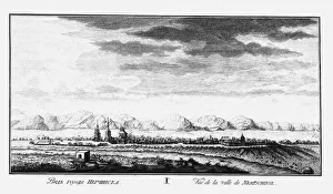 L Rsenius Gallery: View of Nerchinsk, ca 1735. Artist: Lursenius, Johann Wilhelm (1704-1771)