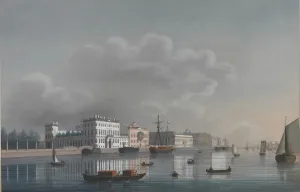 Images Dated 18th June 2013: View of the Neva. Artist: Anonymous