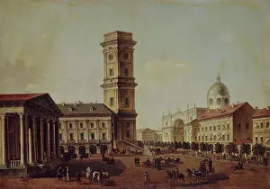 Neoclassical Prints: The View of Nevsky Prospect near the City Duma in St Petersburg