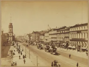 View of the Nevsky Prospekt in Saint Petersburg, c. 1890
