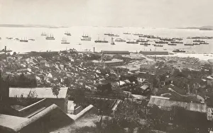 Alured Gray Prints: A view of the new quays at the time of construction, 1914