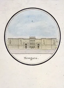 Newgate Gaol Prints: View of Newgate Prison, Old Bailey, London, 1794