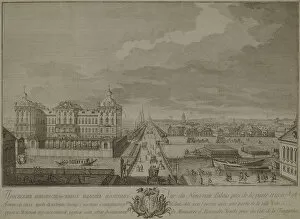View of the Newly-Built Chambers Opposite the Anichkov gates in Saint Petersburg, 1753