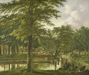 Wijbrand Hendriks Prints: View of the Nieuwe Gracht near the Bolwerk, Haarlem, 1800-1831. Creator: Wybrand Hendriks