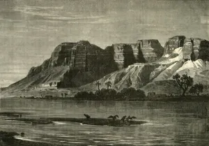 Vulture Prints: View on the Nile, 1890. Creator: Unknown