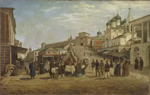 Images Dated 24th June 2013: View of Nizhny Novgorod, 1867. Artist: Vereshchagin, Pyotr Petrovich (1836-1886)