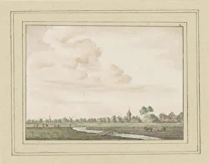 Windmills Prints: View of Noordwelle in Zeeland, in or after 1754-c. 1800. Creator: Anon