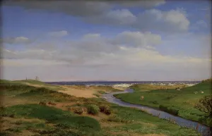View of the North Coast of Zealand at Dronningmolle, 1844. Creator: Peter Christian Thamsen Skovgaard