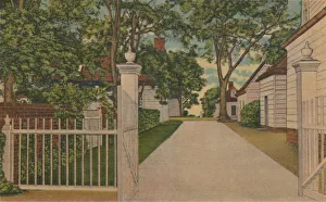 Capitol Souvenir Prints: A View of the North Lane, 1946