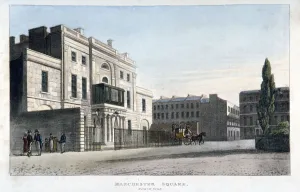 View of the north side of Manchester Square, Marlebone, London, 1813