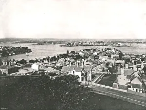 York And Son Prints: View from the North Shore, Sydney, Australia, 1895. Creator: York & Son