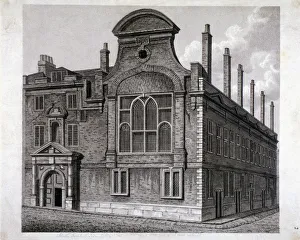 William Wise Prints: View of the north front of Sion College, London, 1800. Artist: William Wise