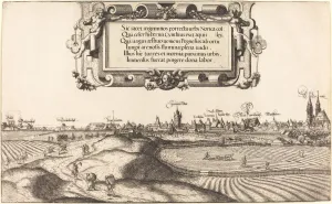 Furrows Prints: View of Nuremberg from the East [left section], 1552. Creator: Hans Sebald Lautensack