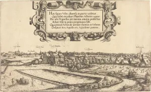 Nurnberg Germany Prints: View of Nuremberg from the West [left section], 1552. Creator: Hans Sebald Lautensack