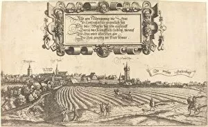 Ploughing Gallery: View of Nuremberg from the West [right section], 1552. Creator: Hans Sebald Lautensack